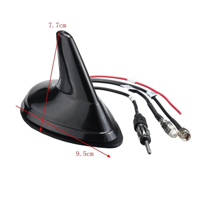 4 In 1 Car Shark Fin Roof Antenna Aerial FM / AM / GPS / GSM Exterior Parts Auto Decoration Accessories Universal