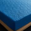 Quilted Waterproof Fitted Sheet With Elastic Queen King Size Mattress Cover Solid Color Bed Sheets (No Pillowcase)