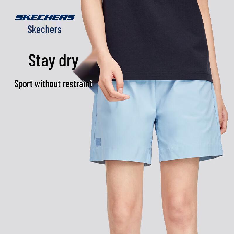 Skechers Women s Woven Moisture-Wicking Cooling Sports Shorts M