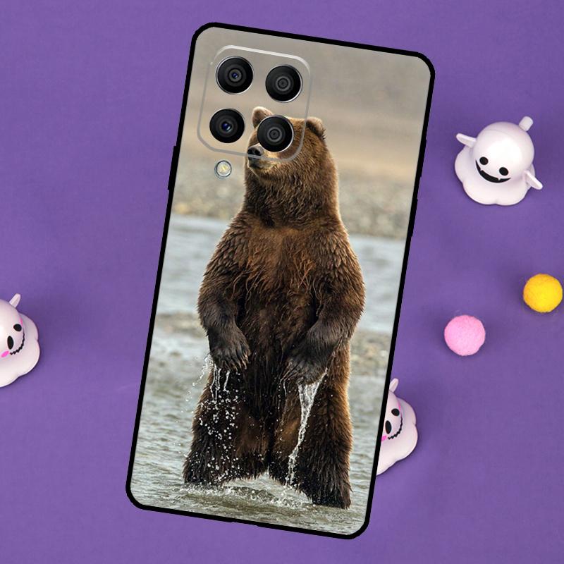 Grizzly Bear Animal Cover For Samsung Galaxy M55 M15 M33 M13 M23 M53 M31 M51 M14 M34 M54 M20 M30s M52 M32 Case