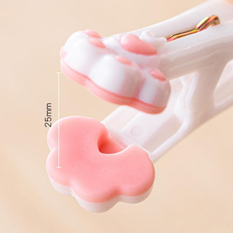 12 Stück Niedliche Katzenpfoten-Wäscheklammern Winddichte Wäscheklammern Haushalts-Handtuch-Unterwäsche-Socken-Aufhängklammern Kawaii Snacks Verschlussclip