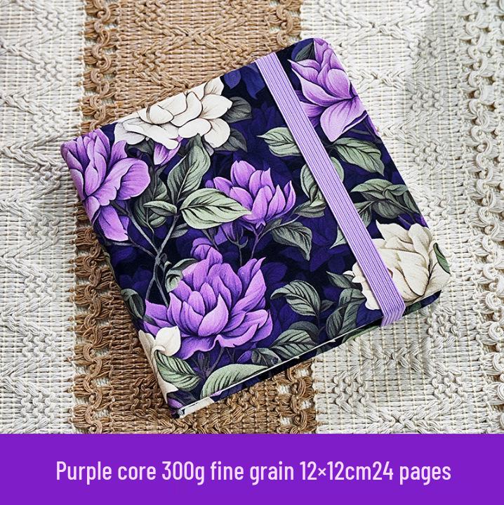Portable Cotton Watercolor Accordion Planner - 300g Fabric for Travel & Student Paintings