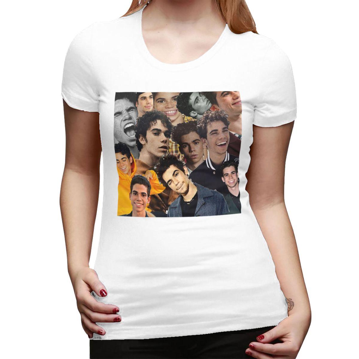 Cameron Boyce Collage Design 2019 TShirt for Women Crew Neck Streetwear T Shirts Womens Short Sleeve Summer Clothes Tops S