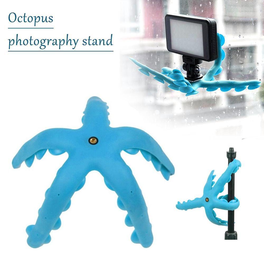 

with Suction Cup Octopus Tentacle Phone Stand Bendable Phone Holder New Action Camera Holder синій