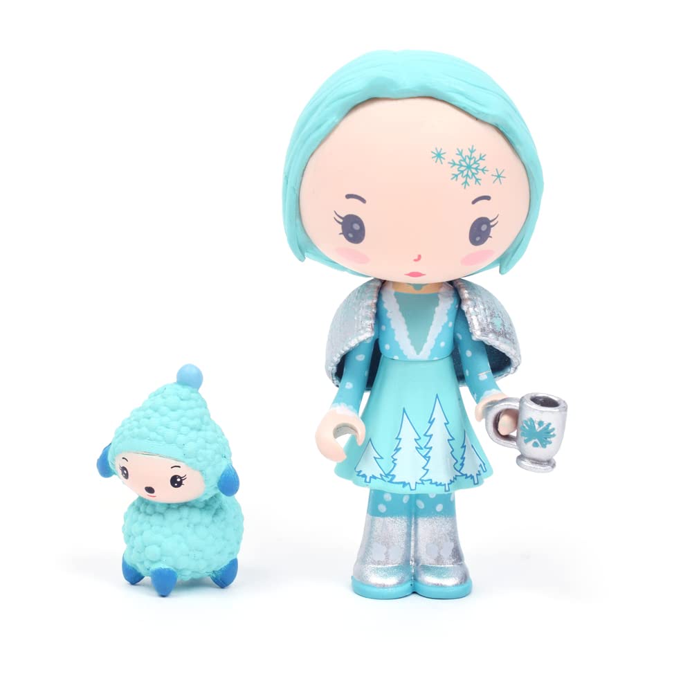 DJECO Tinyly Teeny Crystale Frizz Doll Doll Play House Scandinavian Stylish Montessori 4 Years Old 5 Years Old 6 Years Old 7 Years Old 8 Years Old 9