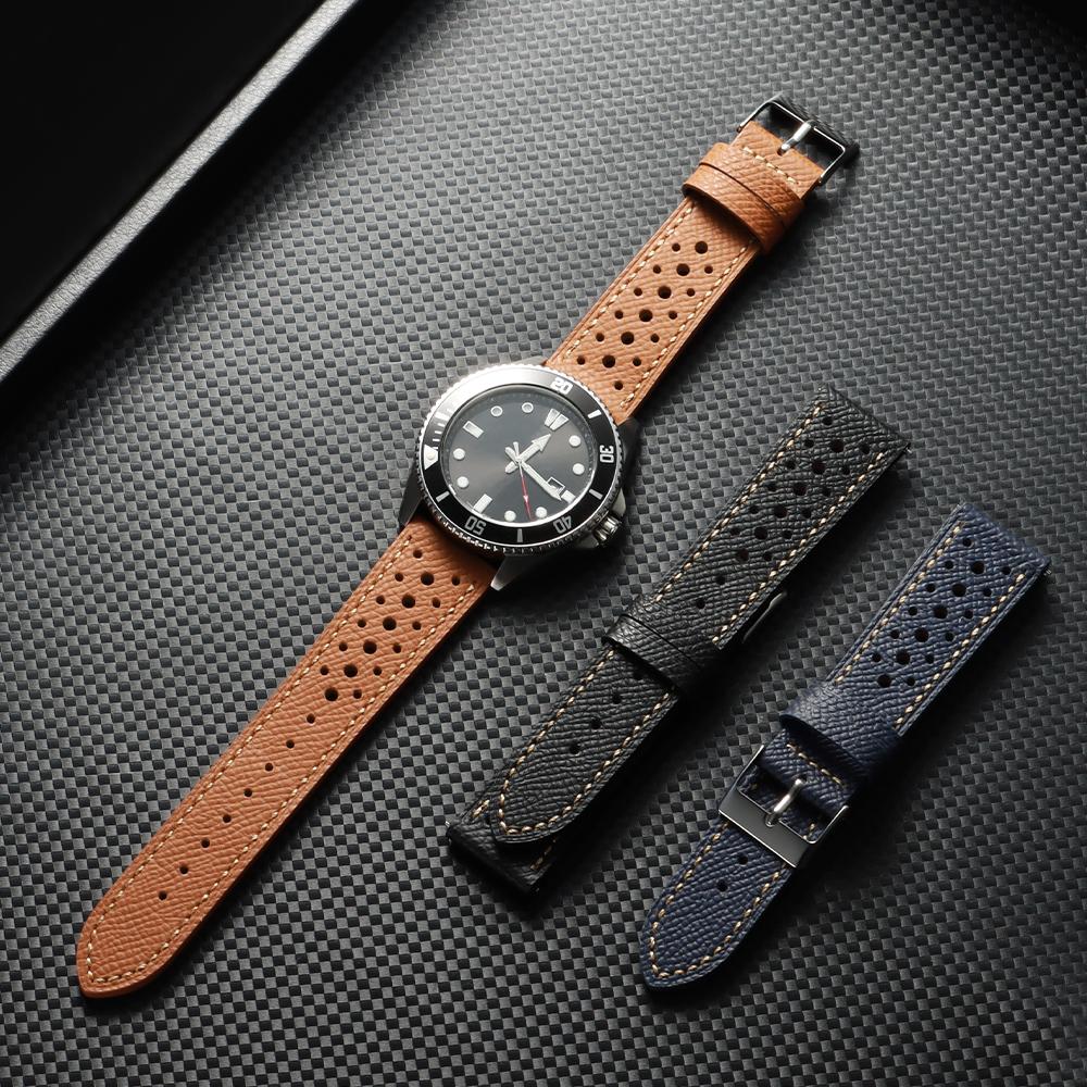 18mm 19mm 20mm 22mm Universelles Rindsleder Uhrenarmband Vintage Atmungsaktive Armbänder Schnellverschluss für Herren Damen Armband Gürtel Zubehör