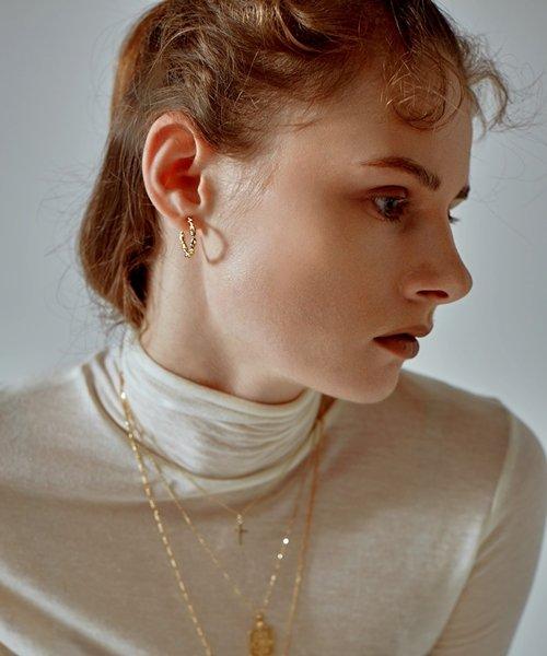 Bonbeau Mini Goddess Twist Ring Earrings