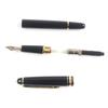 Great MONTBLANC Fountain Pen Meisterstck White Star Black Gold 14K Mens Used