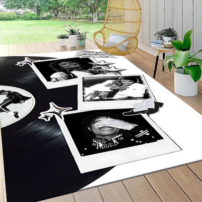 Michael Jackson'S Legacy Carpet Rug Soft Washable Anti Slip Home Living Room Sofa Mats Personalized Christmas Rug