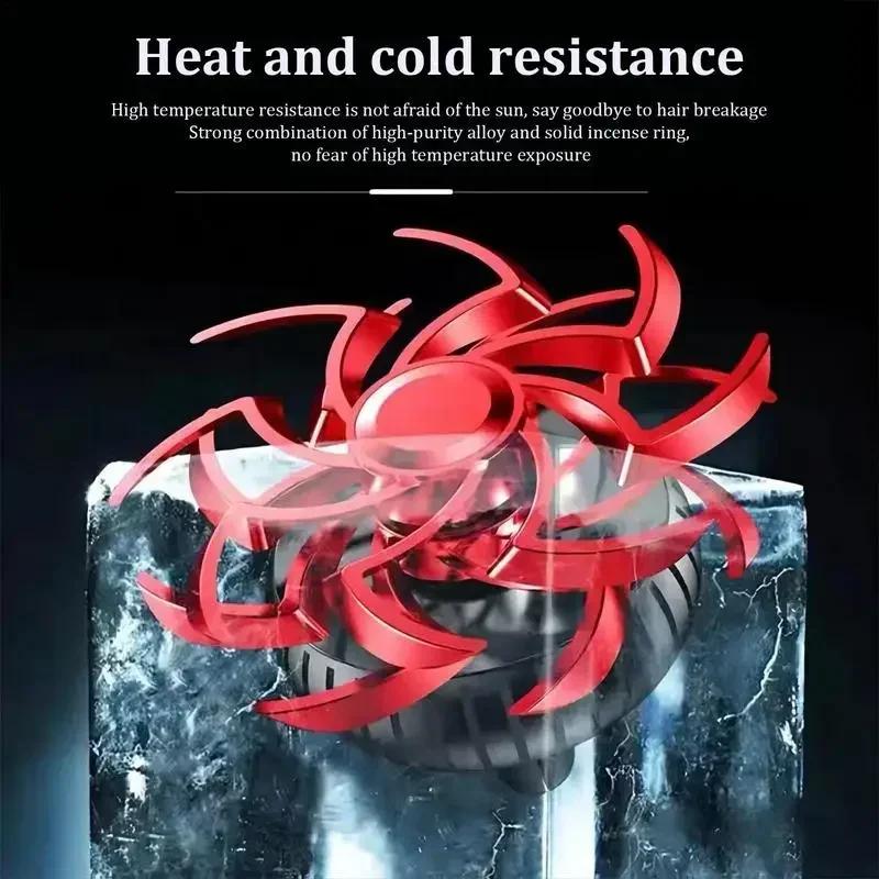 Car Fragrance Bidirectional Rotation Perfume Snowflake Diffuser -Refreshing Aroma, Cool Design, Multiple Scents, Easy Vent Attac
