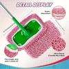2pcs Dry Sweeping Cloth Chenille Mop Cloth Cover Set Swiffer Reusable Pads Dry Sweeping Machine Washable Refill Pads for Home