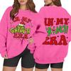 Women's Casual Fashion Long Sleeve Christmas Printed Round Neck Sweatshirt Top