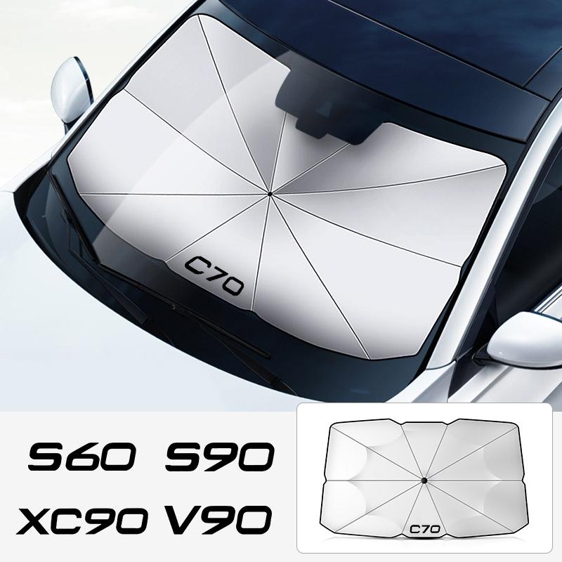 Vdrcj7 Suitable for Volvo XC90 XC60 C30 T6 S60 C70 XC40 V40 XC70 V60 V50 S80 S40 AWD V90 S90 Car Front Sunshade Car Windshield Sunshade