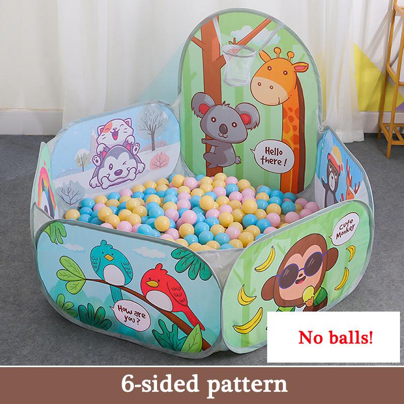 1.2M Ball Pool with Basket Children Toy Indoor Ocean Ball Pit Playpen Tent Outdoor Toys for Children Ballenbak Dropshipping
