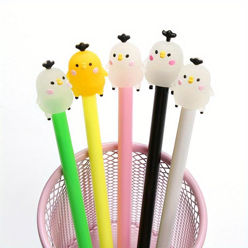 100pcs Cute Cartoon Neutral Pen Kawaii Writing Pen HB Drawing Wooden Pencils Student School Stationery Supplies Many Kinds of Cutie Lime Unicorn