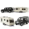 Maßstab 1:32, Land Rover-Anhänger, Tieflader, Abschleppwagen, Druckguss-Automodell, Spielzeug, zurückziehbares Spielzeugfahrzeug mit Ton und Licht für Kinder und Kleinkinder, Geschenkkollektion