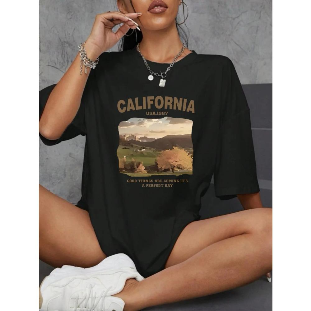 

Women s T-Shirt - Stylish and Versatile Printed T-Shirt 6XL