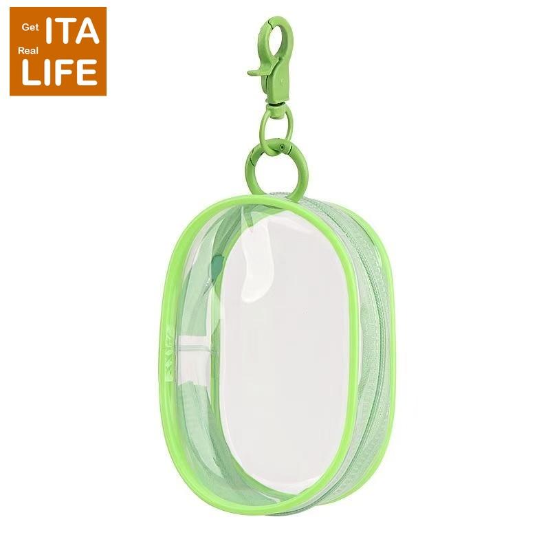 Italife Multiple Colors Mini Clear Ita Bag for 10cm Doll Women Small Itabag Accessories Girl Colorful Keychain Bag Display H348