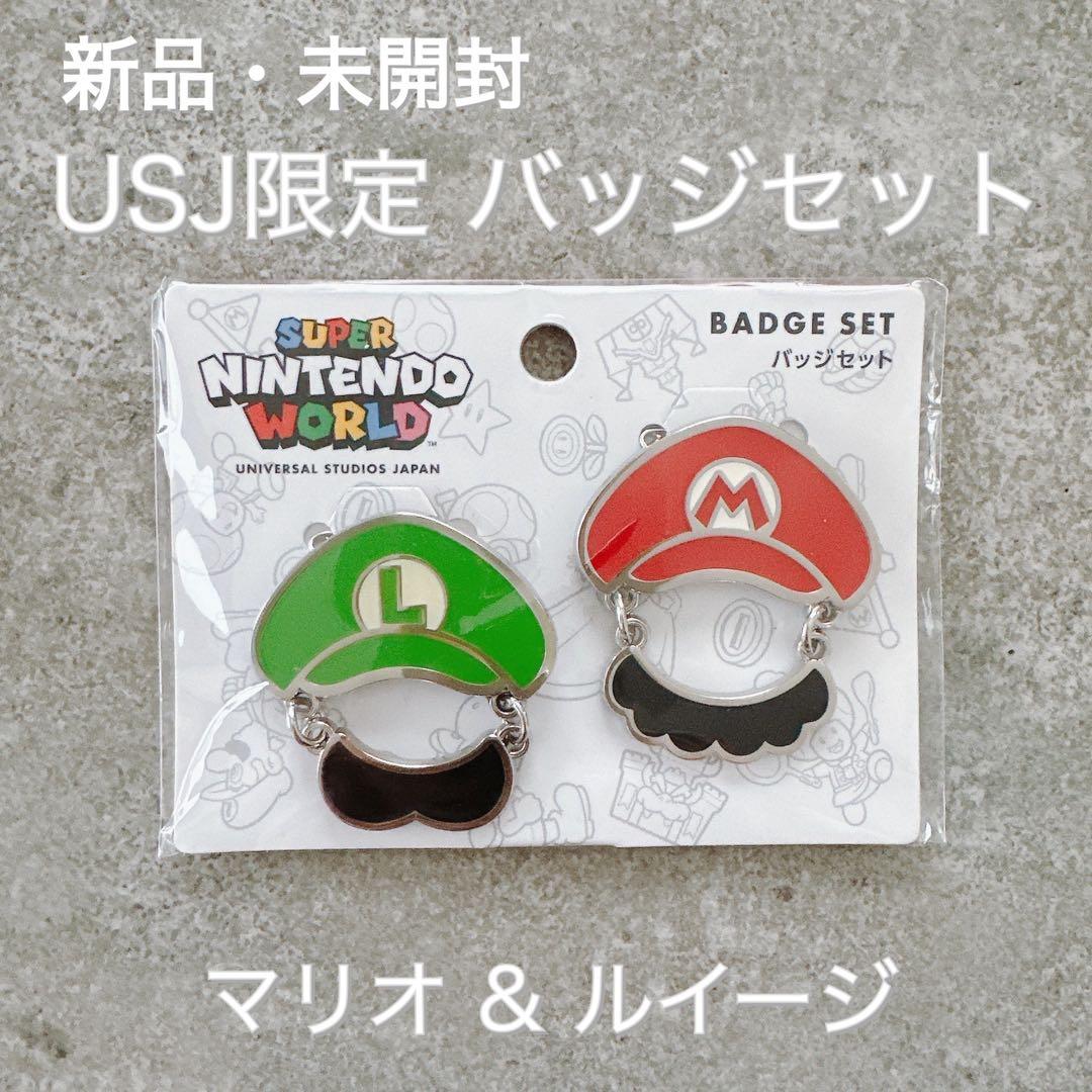 USJ Limited Super Nintendo World Badge Set Mario Luigi Goods