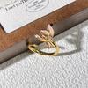 Retro Flower Planet Colored Diamond National Style New Chinese Magpie Temperament Open Ring Exquisite High-end Niche Ring
