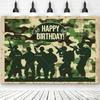Camouflage Geburtstag Hintergrund Soldat Waffe Camouflage Armee Militär Panzer Junge Geburtstag Dekorationen Partyzubehör Foto Requisiten Geschenke