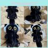 Style Black Plush Cat Pencil Case With Large Capacity For Students Office Stationery Storage