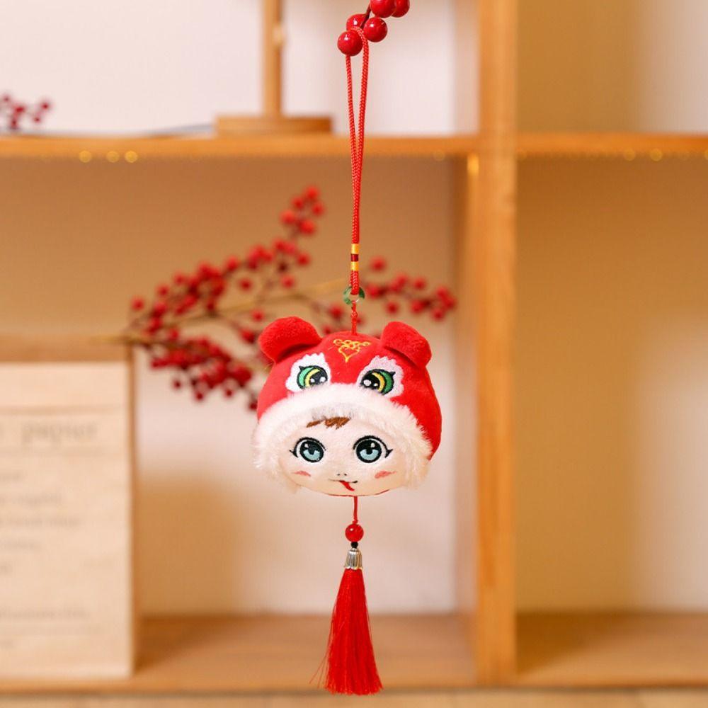 Handmade Snake Keychain Pendants Cartoon Zodiac Snake Mascot Spring Festival