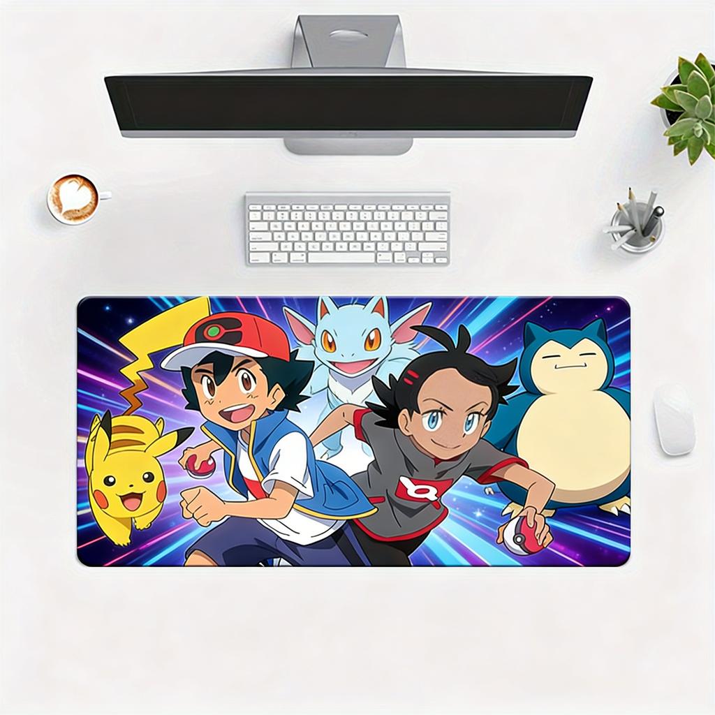 Pokemon Ash Pikachu Gohoh Anime Extended Gaming Mouse Pad Large Desk Mat