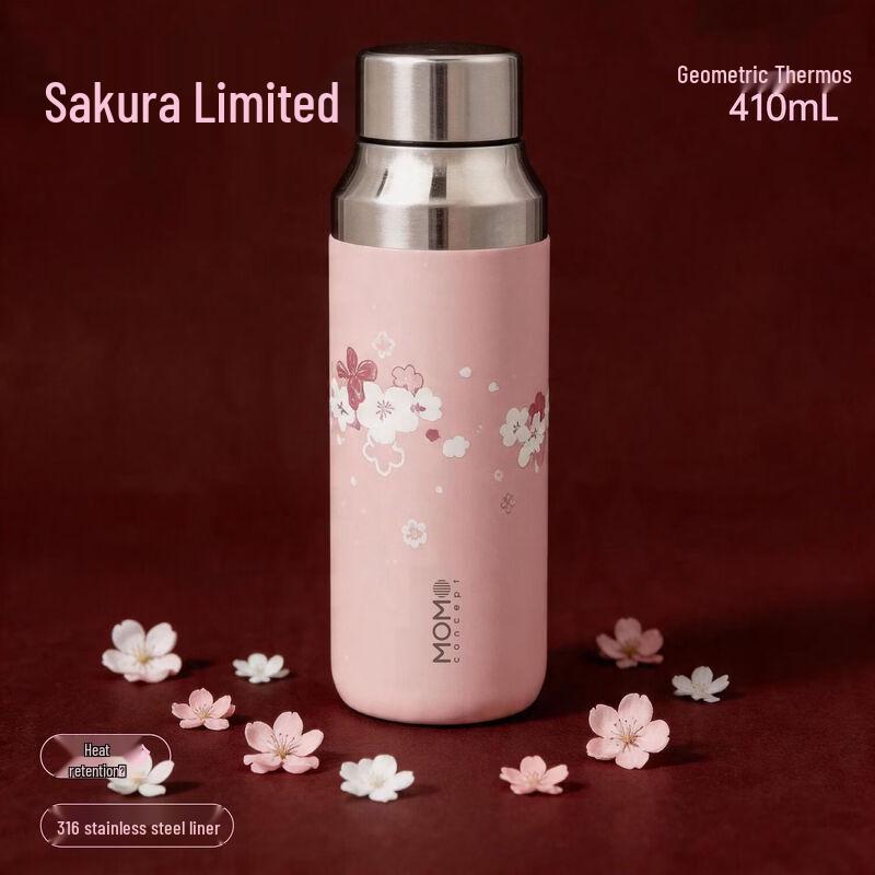 MOMOCONCEPT Sakura Limited Edition 316 Stainless Steel Coffee Mug 410mL
