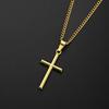Elegant Crosses Necklace Charm Sturdy Alloy Pendant Comfort Fits with Adjustable Length Chain for Everyday Wear
