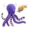 Dog Toy Octopus Toy 32cm Large Dog Toy Makes Sound Octopus Plush Toy for Dogs Purple Chewing Play Toy Suitable for Large Dogs, Medium Dogs, Small