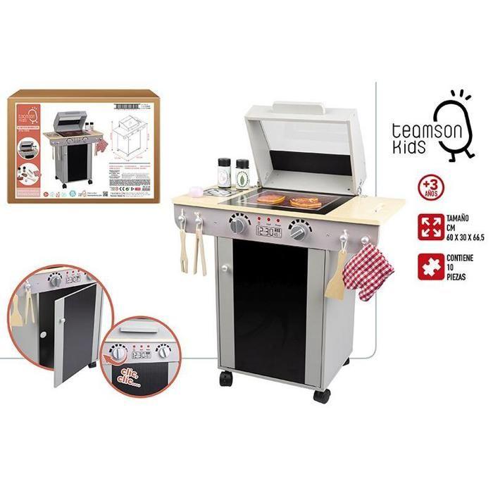 Teamson Kids Set Barbecue en bois