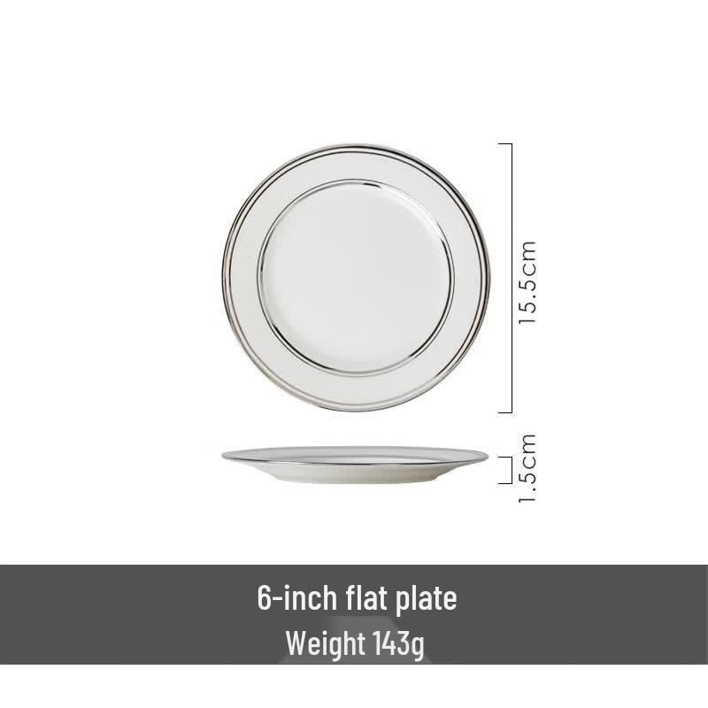 Ru Han Ceramic Round Letter Plate