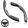 2pieces Car Steering Wheel Car Steering Wheel Anti-slip Cover Anti-slip Interior Heightener Cover