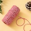 100 Meter/Roll Two Colors Cotton Baker Twine Rope Cord DIY Gift Crafts Wrap Christmas Wedding Decoration Gift Packaging String