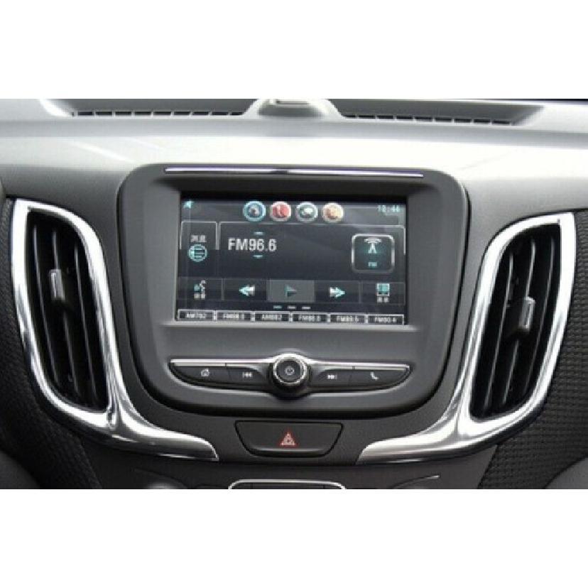 For Chevy Equinox 2018-24 Silver Steel Center Console Navigation Screen Panel 7”