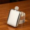 Classical Stainless Steel Square Drinking Flask With Leak Proof Rhinestones Lid Small Liquor Bottle Hip Flask For Parties And Outdoor Activity
