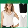 Stylish Sleeveless Sheer Chiffon V-neck Vest Streetwear Fashion Top Comfortable Cool