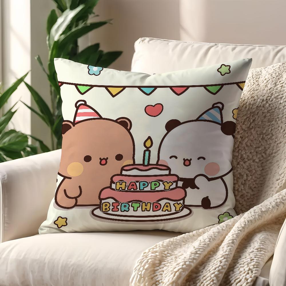 

Наволочка подушки Панда Бубу Дуду Декор Комната Магазин Автомобиль Лучший Дом Офис Кофе Подушка Диван Принт Скандинавская Простота Хит 12x12Inch