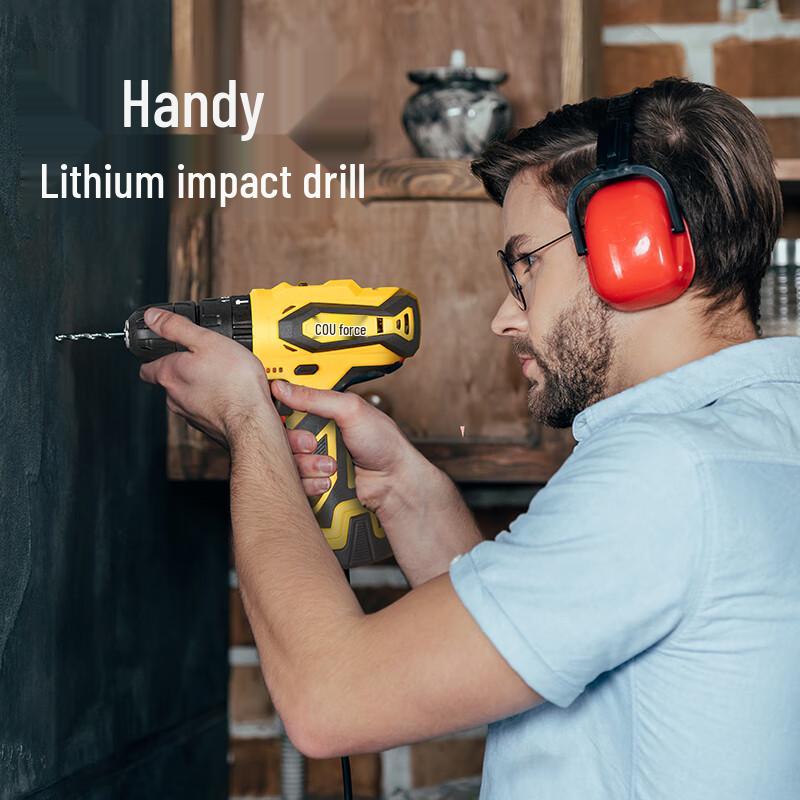 Deli 12V Cordless Lithium-Ion Impact Drill CN Plug (adapter Included)