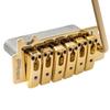 Wilkinson Individual Saddle Full Block ST Guitar Tremolo Unit Bridge for Fender Strat with 2 Gold 10.5mm Squier/Mexican Pop-In Arm, Pieces,
