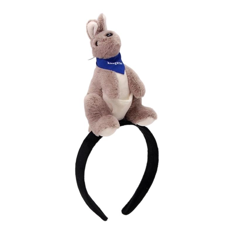 Cartoon Headbands Plush Animal Hairhoop For Kids Teens And Adult Fun Fashion Face Washing Hairband Party Accessories