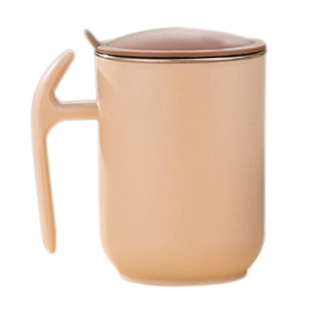 500ml Coffee Cup Large Capacity 304 Stainless Steel Mug With Lid&Handle Detachable Double-layer Insulated Water Cup Drinkware