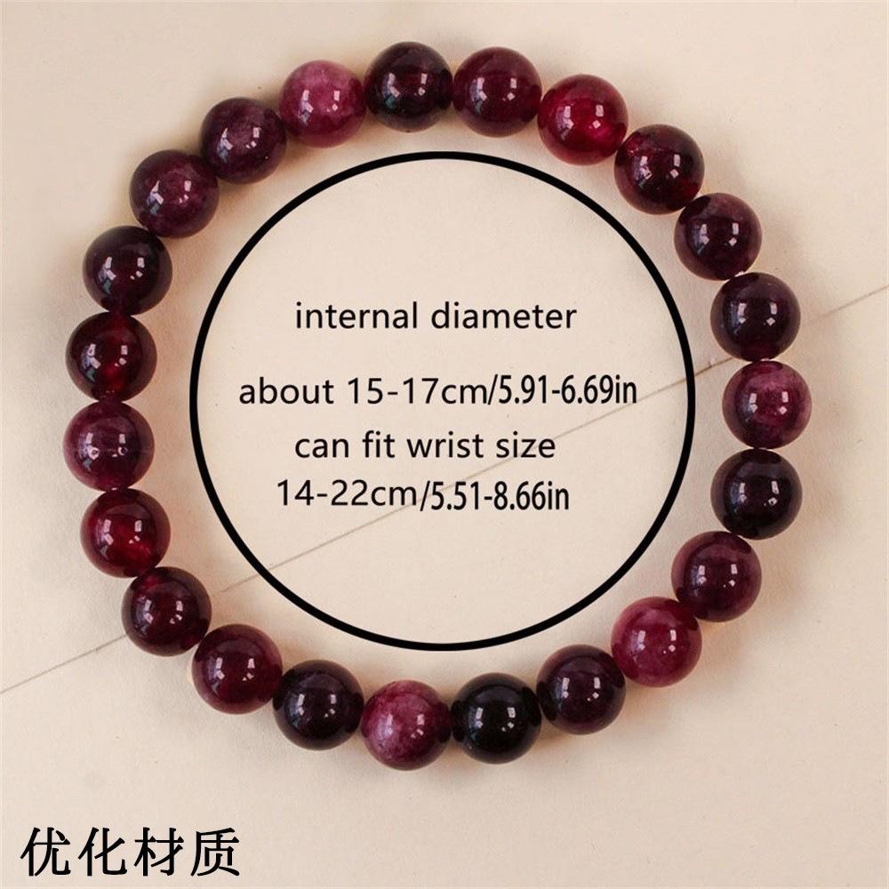 Beaded bracelet powder crystal garnet natural stone tiger's eye stone bead string natural crystal bracelet design