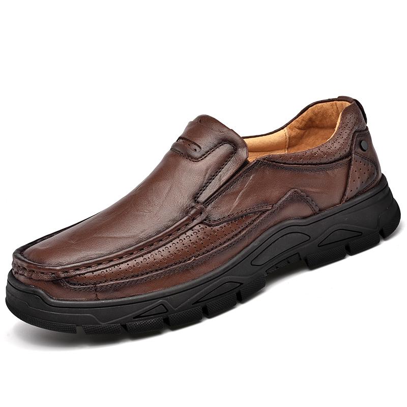 Men's Leather Shoes Slip On Casual Shoes