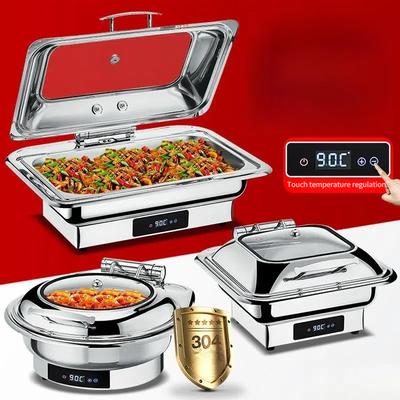 Chauffe-plat électrique grande capacité Set de buffet pour fêtes Réchaud à température réglable pour restaurant
