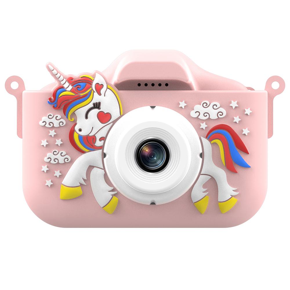

X10S 2.0 HD Screen Dual Lens Kids Camera Cute Shape 1080P Video Camera Support 32GB TF Card Pink