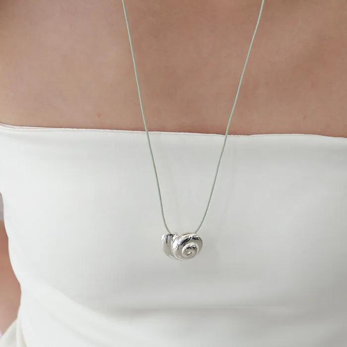 Seashell necklace_cotton
