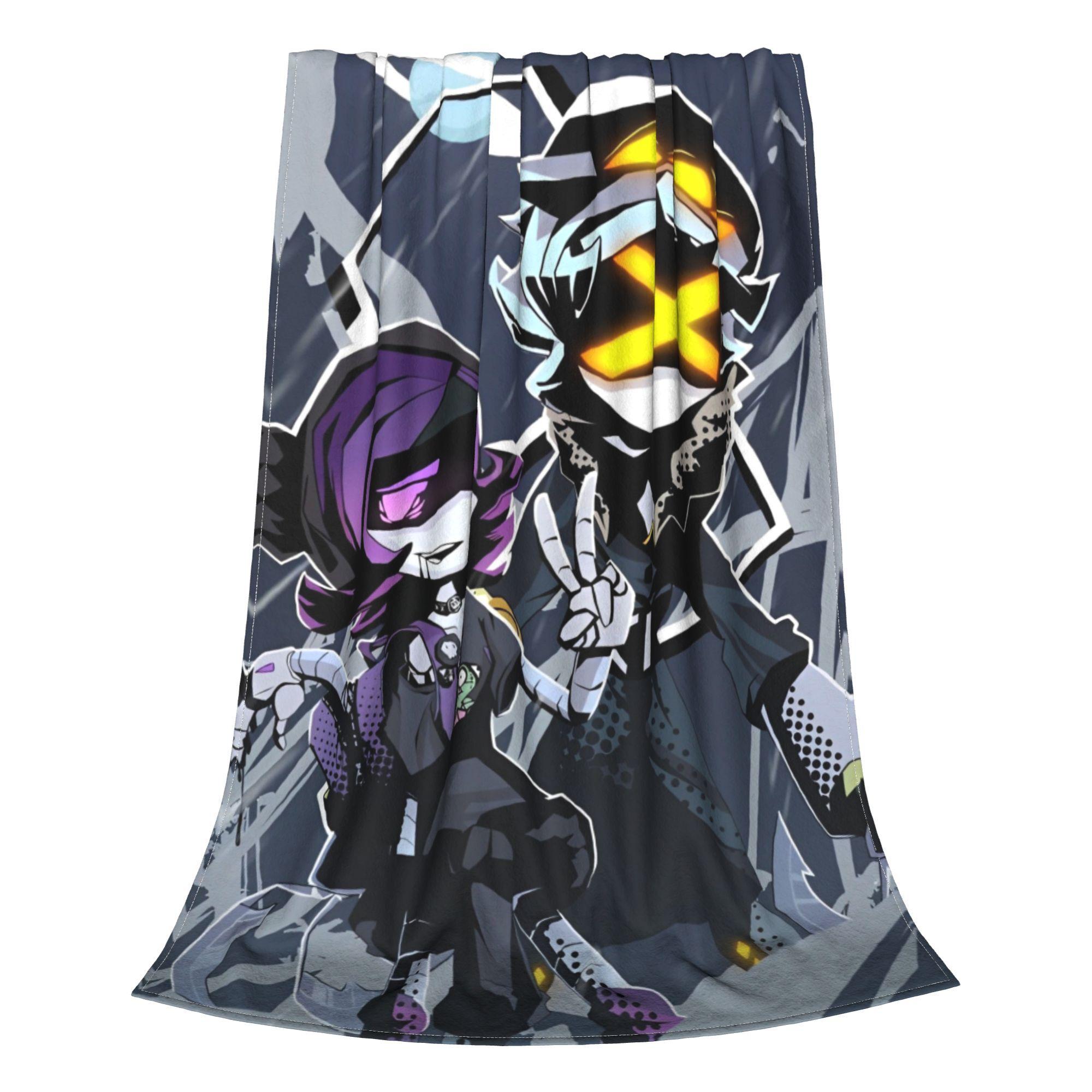

Murder Drones Blanket Flannel Black Comedy Ultra-Soft Throw Blankets for Home Couch Bedroom Quilt 200x150cm 80x60in