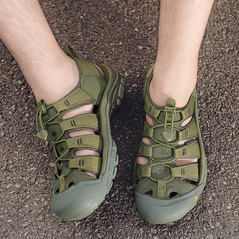 FashionSummer Men's Breathable Sandals Leisure and Comfortable Style Outdoor Beach Walking Shoes Men's Breathable Oversized Shoes 38-48